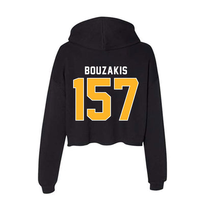 Pittsburgh - NCAA Wrestling : Vince Bouzakis - Women's Crop Fleece Hoodie-1