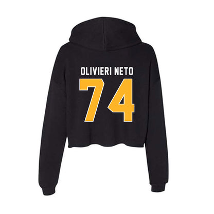 Pittsburgh - NCAA Football : Ernesto Olivieri Neto - Women's Crop Fleece Hooded Sweatshirt-1