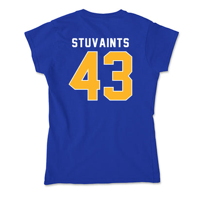 Pittsburgh - NCAA Football : Valdez Stuvaints - Soft Style Women’s T-Shirt-1