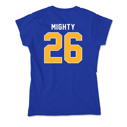Pittsburgh - NCAA Men's Basketball : Armani Mighty - Soft Style Women’s T-Shirt-1