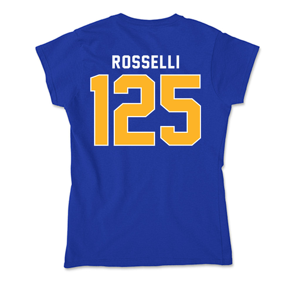 Pittsburgh - NCAA Wrestling : Jaxson Rosselli - Soft Style Women’s T-Shirt-1