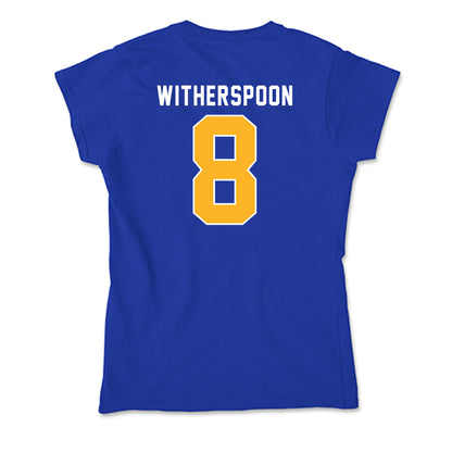 Pittsburgh - NCAA Men's Basketball : Omari Witherspoon - Soft Style Women’s T-Shirt-1