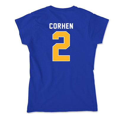 Pittsburgh - NCAA Men's Basketball : Cameron Corhen - Soft Style Women’s T-Shirt-1
