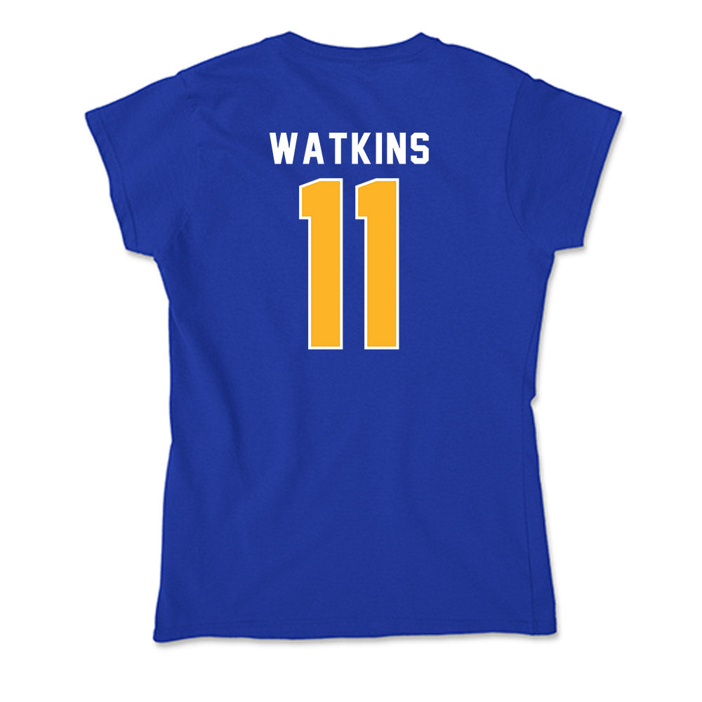 Pittsburgh - NCAA Women's Basketball : Avery Watkins - Soft Style Women’s T-Shirt-1