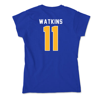 Pittsburgh - NCAA Women's Basketball : Avery Watkins - Soft Style Women’s T-Shirt-1