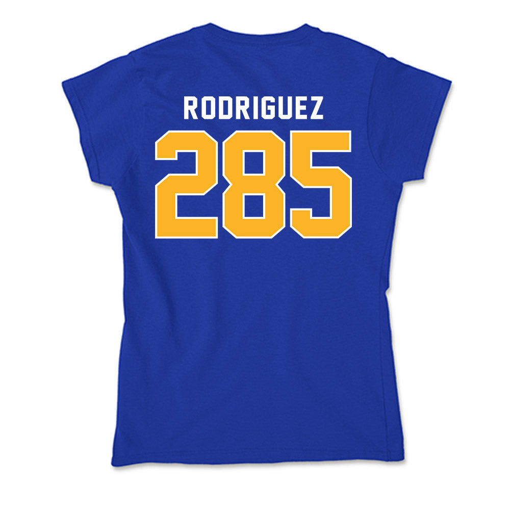 Pittsburgh - NCAA Wrestling : Caleb Rodriguez - Soft Style Women’s T-Shirt-1