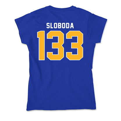 Pittsburgh - NCAA Wrestling : Santino Sloboda - Soft Style Women’s T-Shirt-1