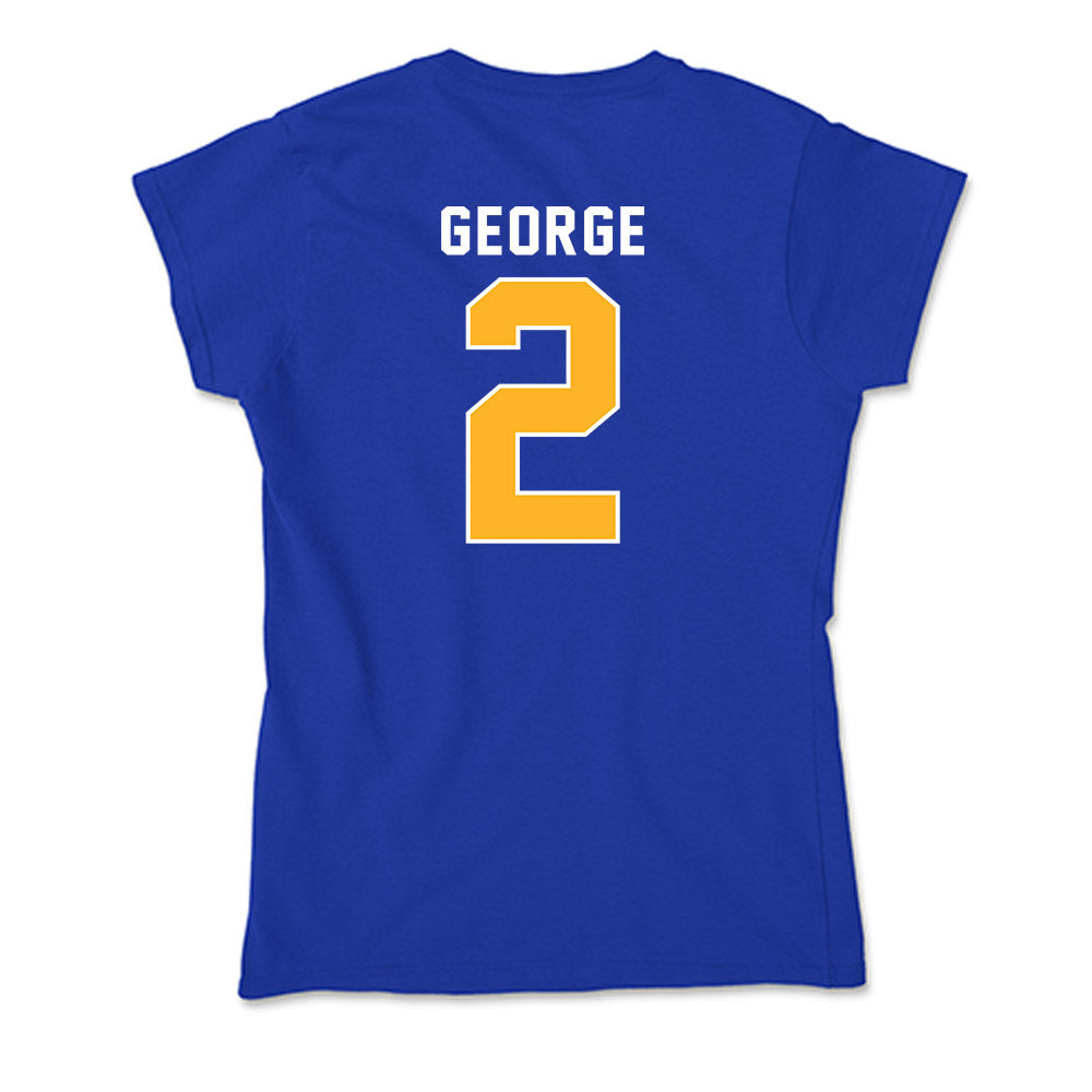 Pittsburgh - NCAA Men's Basketball : Naithan George - Soft Style Women’s T-Shirt-1