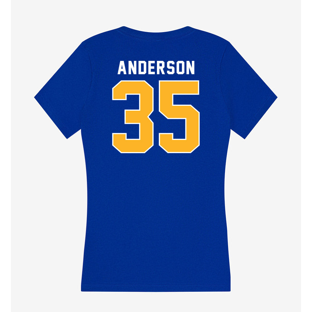 Pittsburgh - NCAA Football : Julian "JuJu" Anderson - Women's V-Neck T-Shirt-1