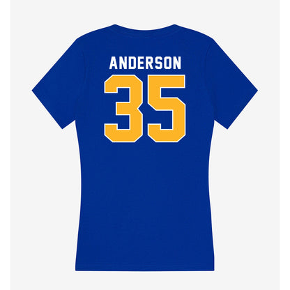 Pittsburgh - NCAA Football : Julian "JuJu" Anderson - Women's V-Neck T-Shirt-1