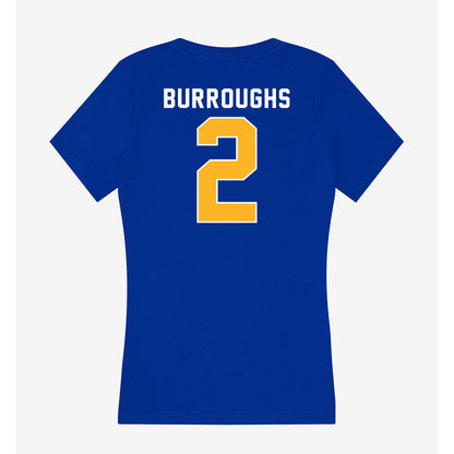 Pittsburgh - NCAA Baseball : Keeton Burroughs - Women's V-Neck T-Shirt-1