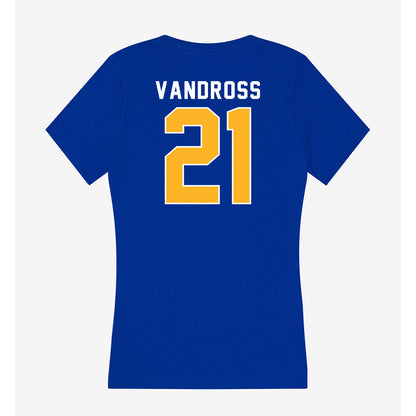 Pittsburgh - NCAA Women's Lacrosse : Madison Vandross - Women's V-Neck T-Shirt-1