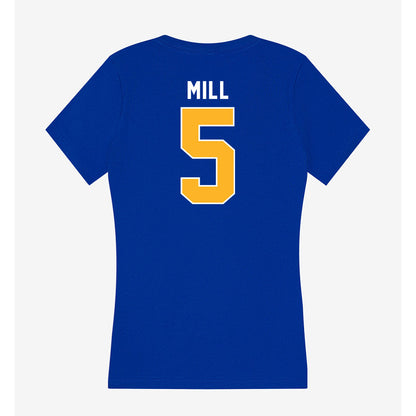 Pittsburgh - NCAA Women's Lacrosse : Madeline Mill - Women's V-Neck T-Shirt-1