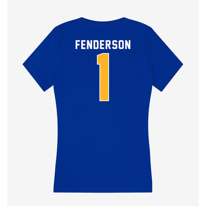 Pittsburgh - NCAA Baseball : Trey Fenderson - Women's V-Neck T-Shirt-1