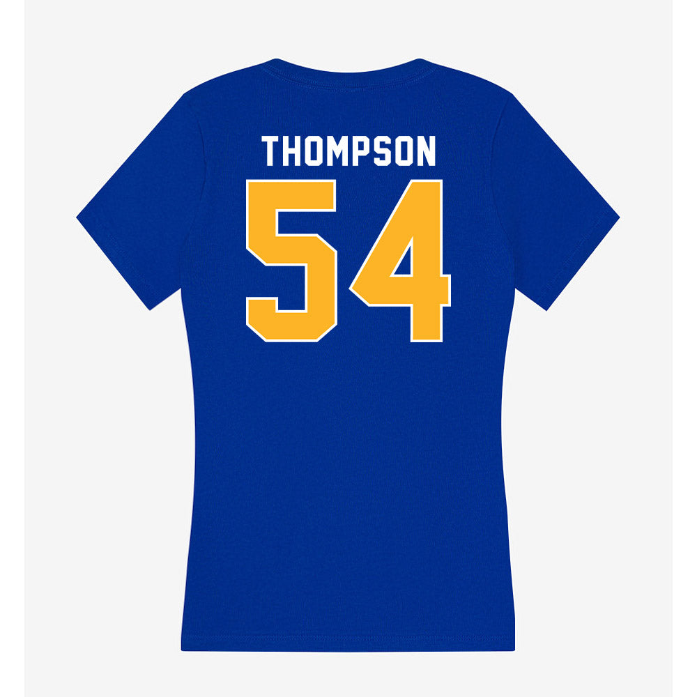 Pittsburgh - NCAA Football : Justin Thompson - Women's V-Neck T-Shirt-1