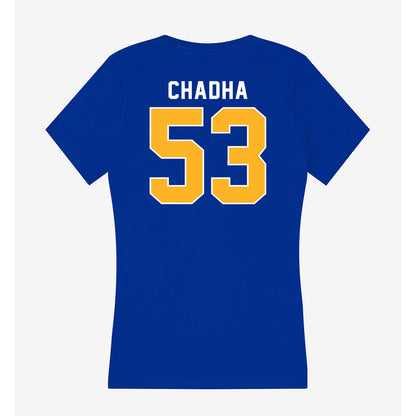 Pittsburgh - NCAA Football : Antonio Chadha - Women's V-Neck T-Shirt-1