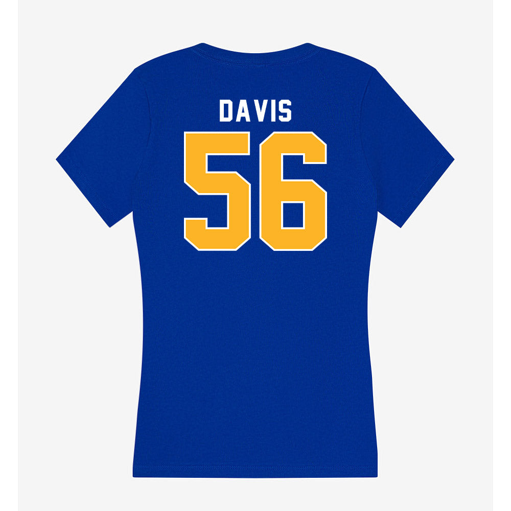 Pittsburgh - NCAA Football : Keylen Davis - Women's V-Neck T-Shirt-1