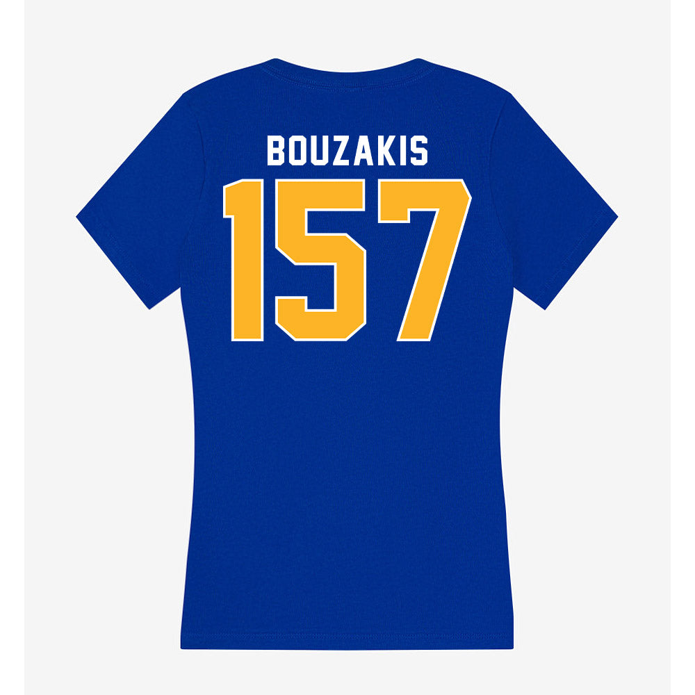 Pittsburgh - NCAA Wrestling : Vince Bouzakis - Women's V-Neck T-Shirt-1