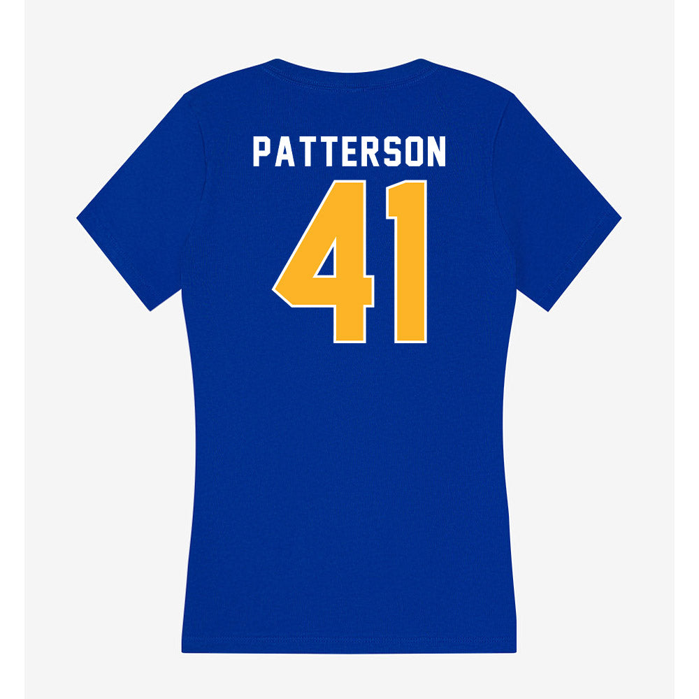 Pittsburgh - NCAA Football : Isaac Patterson - Women's V-Neck T-Shirt-1
