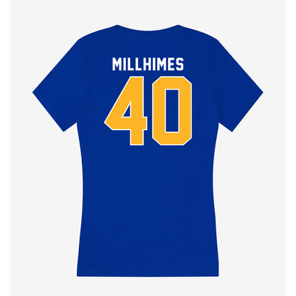 Pittsburgh - NCAA Football : Ty Millhimes - Women's V-Neck T-Shirt-1