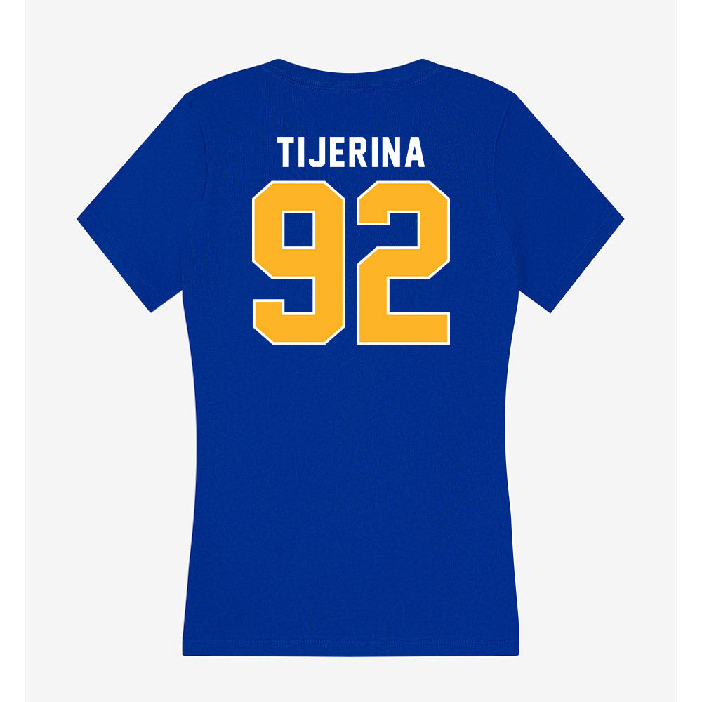 Pittsburgh - NCAA Football : Kaemon Tijerina - Women's V-Neck T-Shirt-1