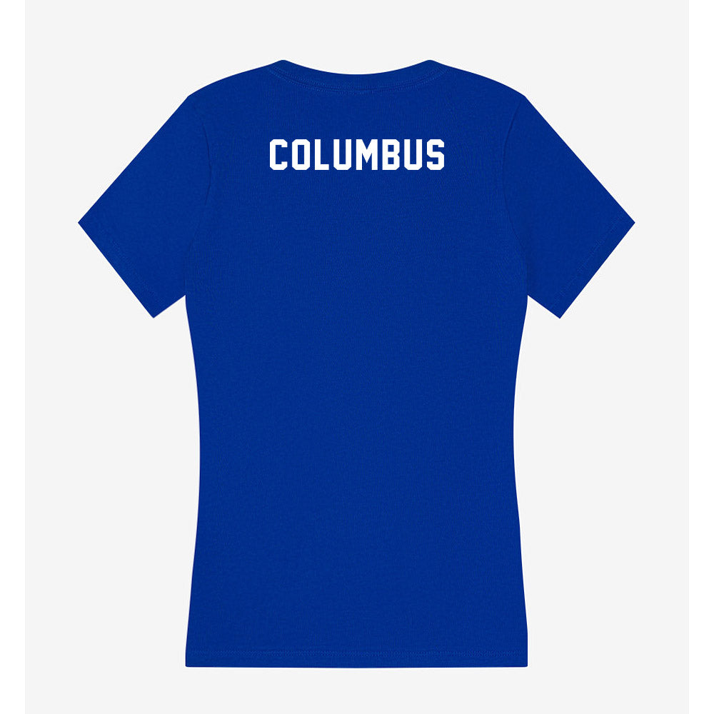 Pittsburgh - NCAA Cheerleading : Christina Columbus - Women's V-Neck T-Shirt-1