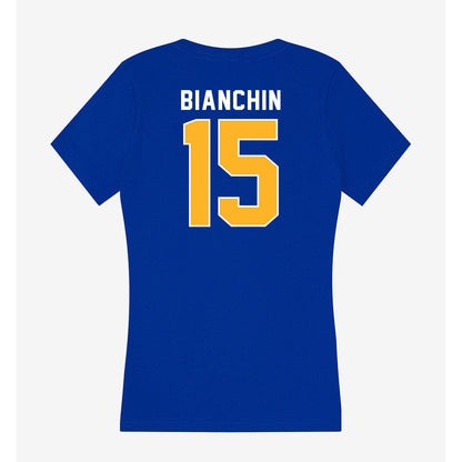 Pittsburgh - NCAA Women's Soccer : Adi Bianchin - Women's V-Neck T-Shirt-1
