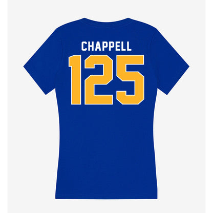 Pittsburgh - NCAA Wrestling : Tyler Chappell - Women's V-Neck T-Shirt-1
