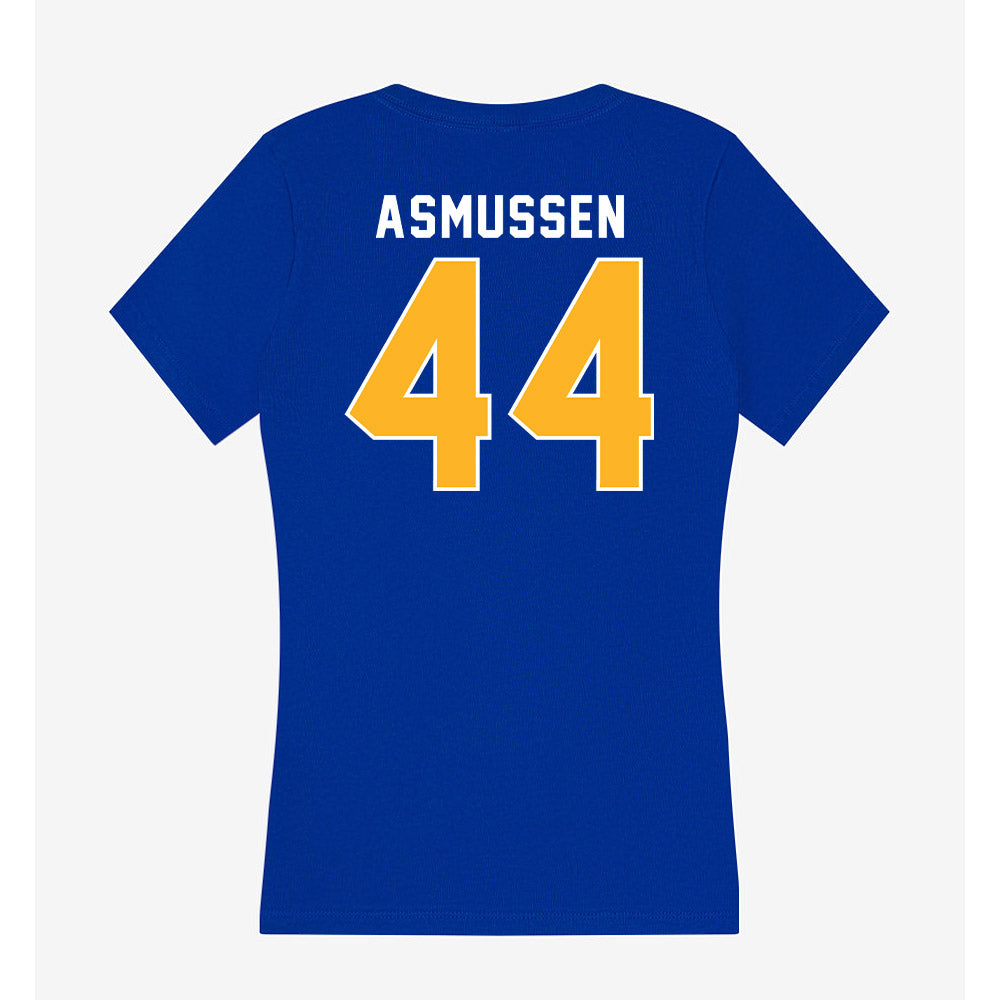 Pittsburgh - NCAA Baseball : Benjamin Asmussen - Women's V-Neck T-Shirt-1