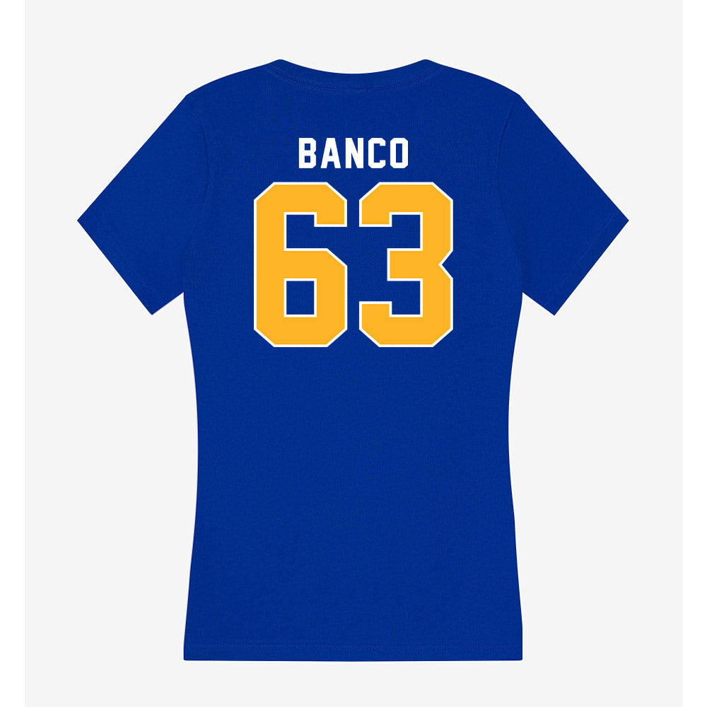 Pittsburgh - NCAA Football : Ty Banco - Women's V-Neck T-Shirt-1