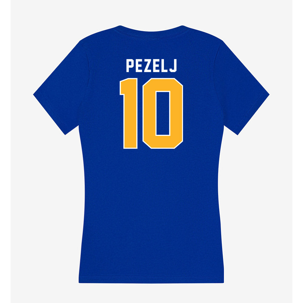 Pittsburgh - NCAA Women's Volleyball : Marina Pezelj - Women's V-Neck T-Shirt-1