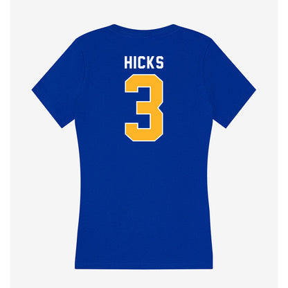 Pittsburgh - NCAA Football : Blue Hicks - Women's V-Neck T-Shirt-1