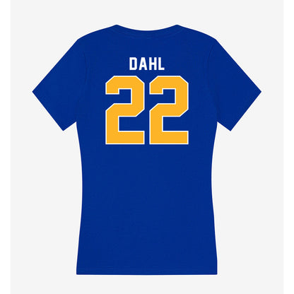 Pittsburgh - NCAA Men's Soccer : Lasse Dahl - Women's V-Neck T-Shirt-1