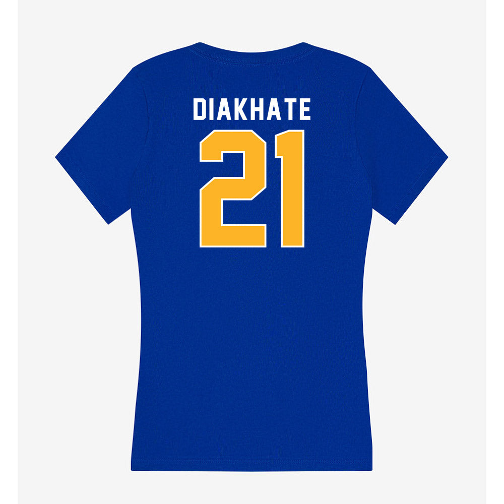 Pittsburgh - NCAA Women's Basketball : Fatima Diakhate - Women's V-Neck T-Shirt-1