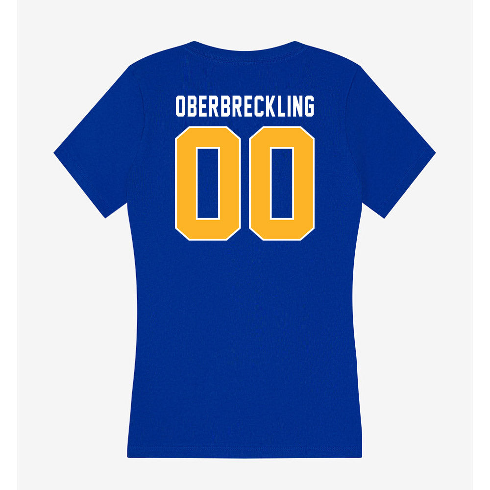 Pittsburgh - NCAA Softball : Addison Oberbreckling - Women's V-Neck T-Shirt-1