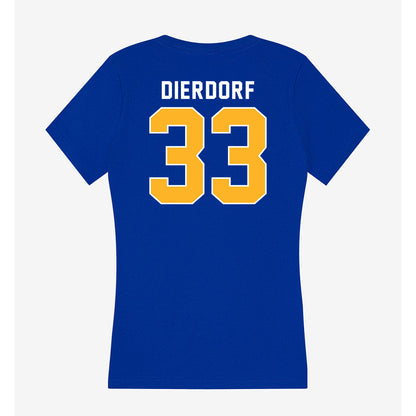 Pittsburgh - NCAA Baseball : Carter Dierdorf - Women's V-Neck T-Shirt-1