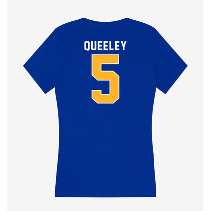 Pittsburgh - NCAA Women's Basketball : Jayda Queeley - Women's V-Neck T-Shirt-1