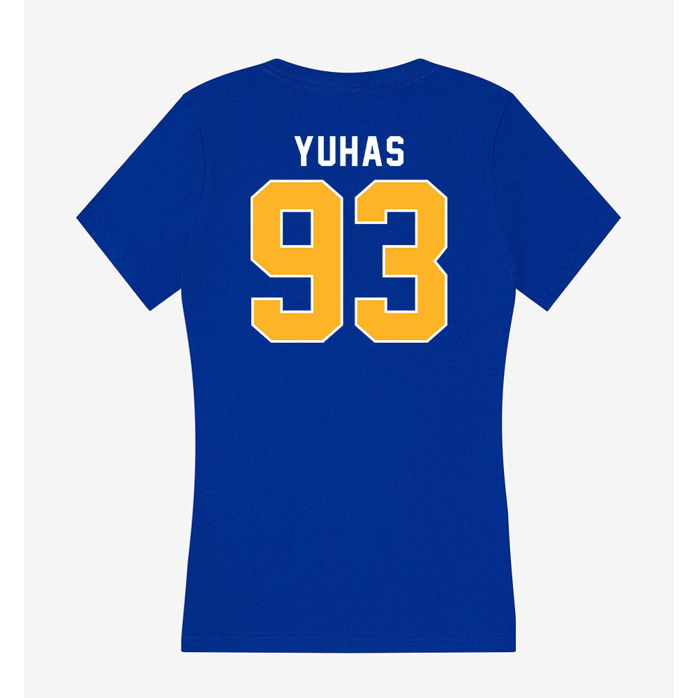 Pittsburgh - NCAA Football : Ty Yuhas - Women's V-Neck T-Shirt-1
