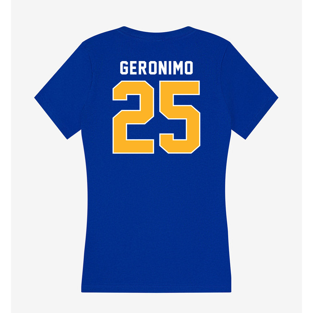 Pittsburgh - NCAA Softball : Cyara Geronimo - Women's V-Neck T-Shirt-1