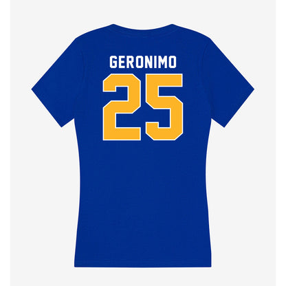 Pittsburgh - NCAA Softball : Cyara Geronimo - Women's V-Neck T-Shirt-1