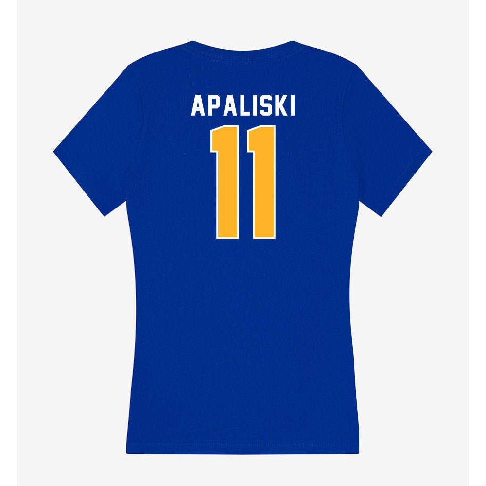 Pittsburgh - NCAA Baseball : Ryan Apaliski - Women's V-Neck T-Shirt-1