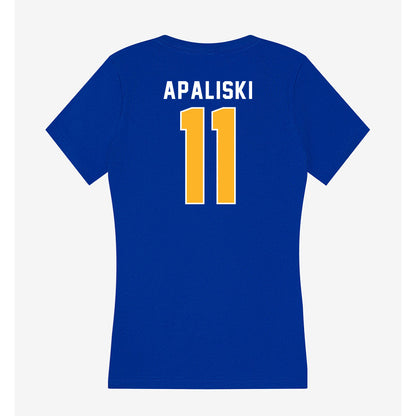 Pittsburgh - NCAA Baseball : Ryan Apaliski - Women's V-Neck T-Shirt-1