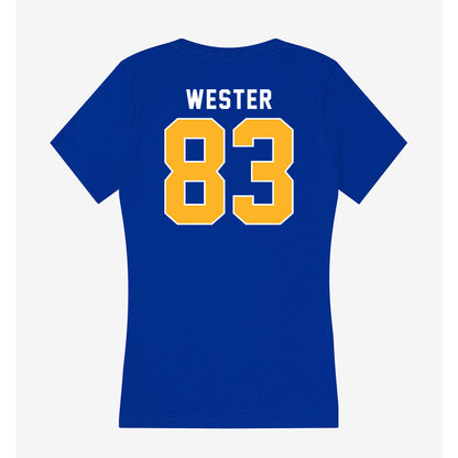 Pittsburgh - NCAA Football : Dylan Wester - Women's V-Neck T-Shirt-1