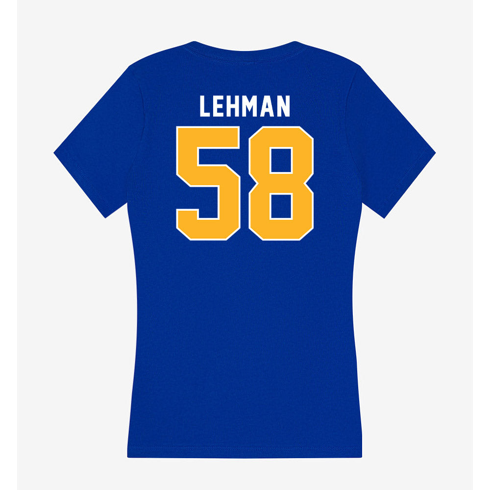 Pittsburgh - NCAA Football : Reston Lehman - Women's V-Neck T-Shirt-1