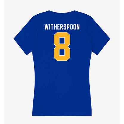 Pittsburgh - NCAA Men's Basketball : Omari Witherspoon - Women's V-Neck T-Shirt-1
