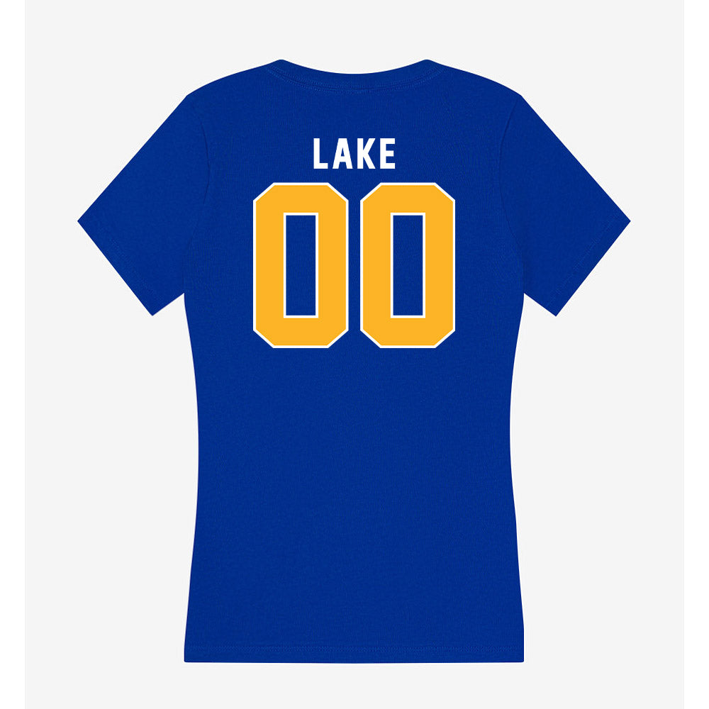 Pittsburgh - NCAA Baseball : Aaron Lake - Women's V-Neck T-Shirt-1