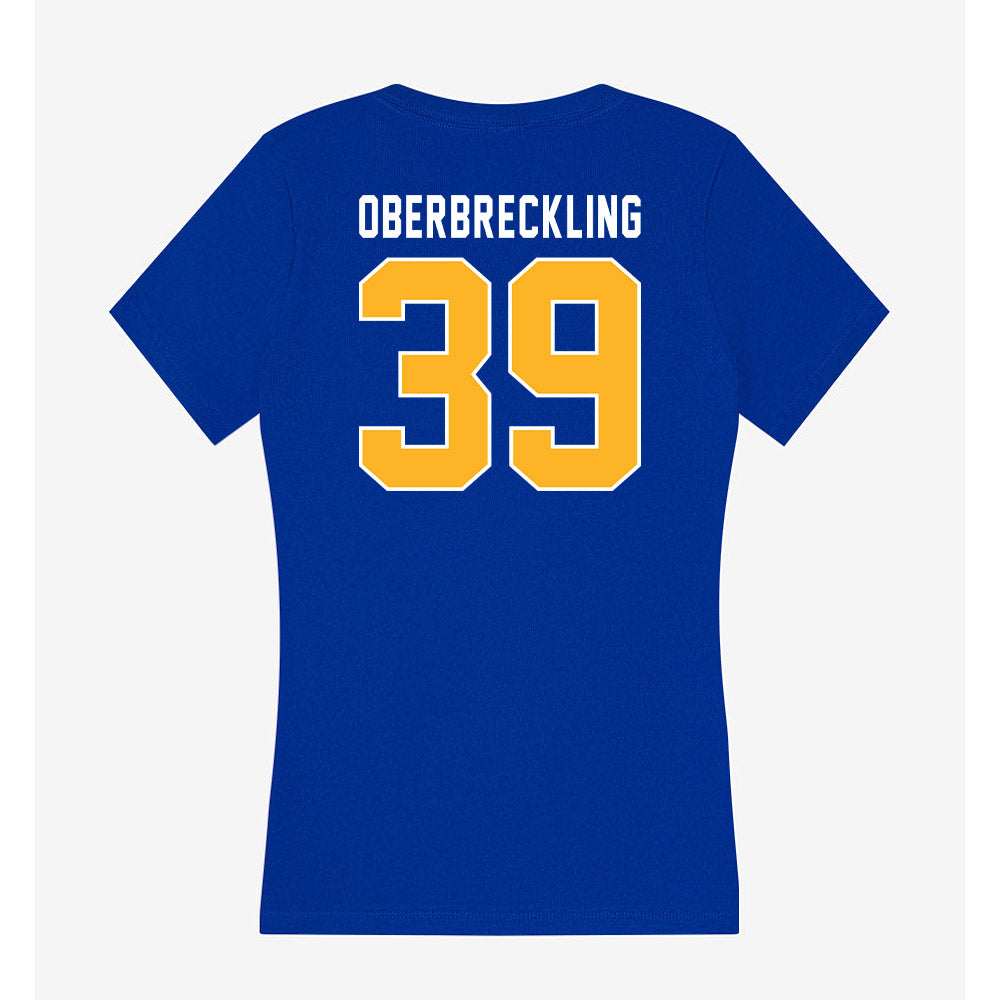 Pittsburgh - NCAA Softball : Addison Oberbreckling - Women's V-Neck T-Shirt-1