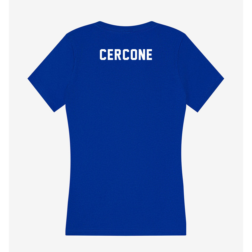 Pittsburgh - NCAA Cheerleading : Gia Cercone - Women's V-Neck T-Shirt-1