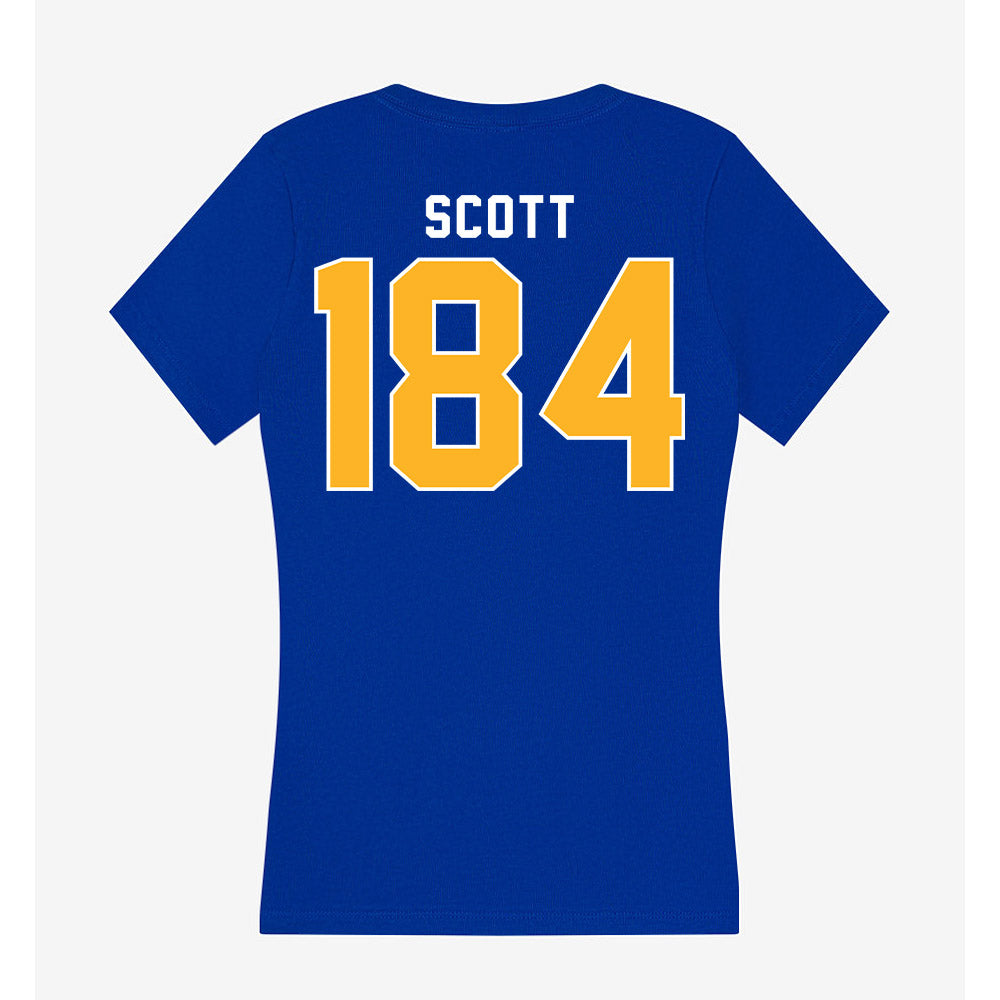 Pittsburgh - NCAA Wrestling : Kyle Scott - Women's V-Neck T-Shirt-1