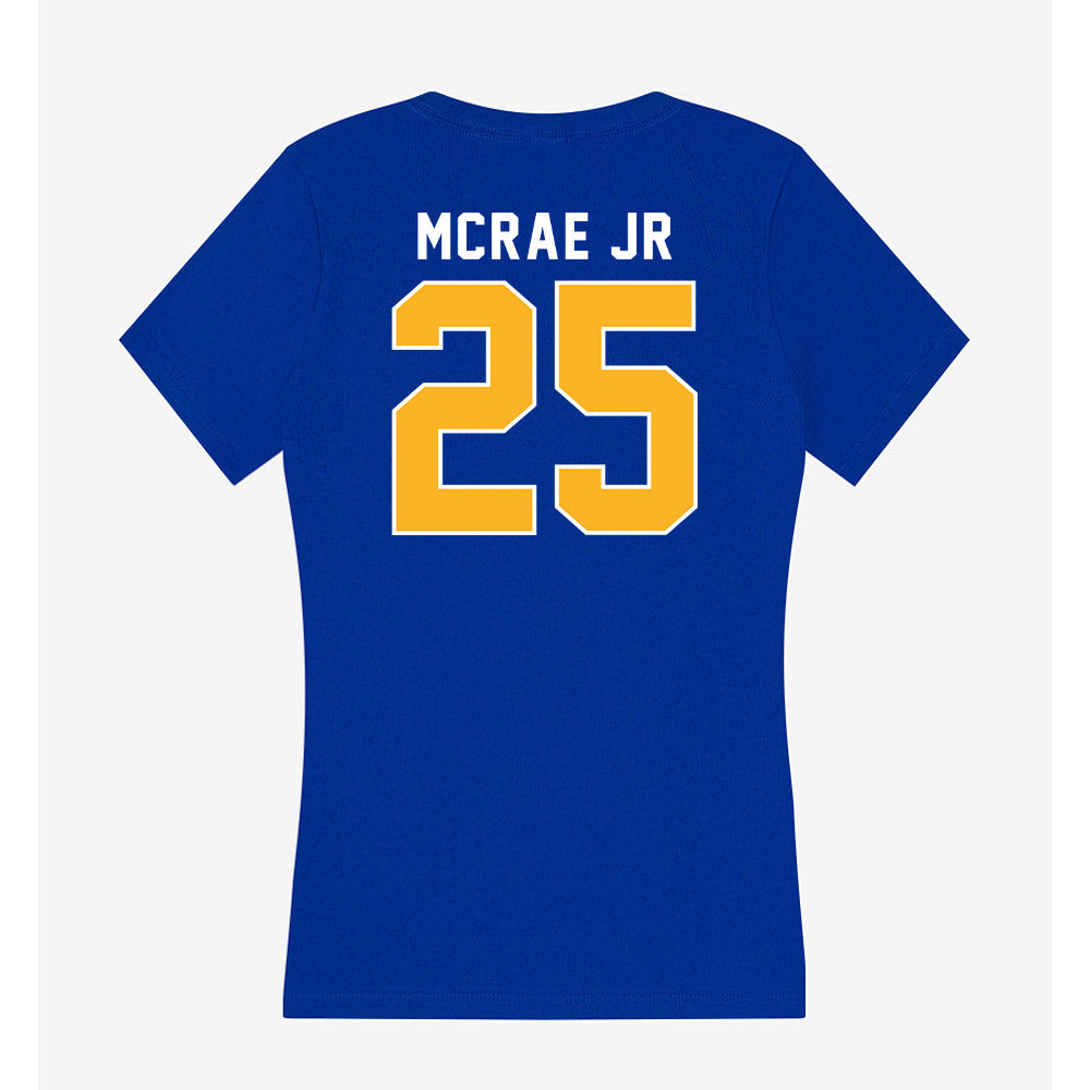 Pittsburgh - NCAA Football : Kentrail McRae Jr - Women's V-Neck T-Shirt-1